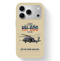 Thumbnail for Sikorsky HH-60G Pave Hawk design on beige magsafe iphone case, for iPhone 17 Pro