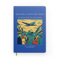 Thumbnail for VINTAGE G4478 - The Ferry Across The Strait - Designed Notebooks design on blue