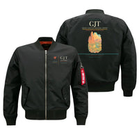 Thumbnail for Grand Junction Regional Airport (GJT) design on black bomber jacket