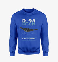 Thumbnail for B-2A Spirit design on blue sweatshirt