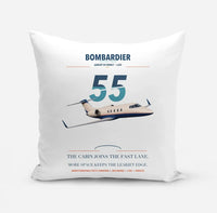 Thumbnail for Bombardier Learjet 55 design on white pillow