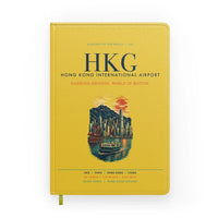 Thumbnail for Hong Kong International Airport (HKG) design on yellow notebook