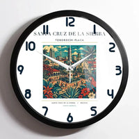 Thumbnail for SANTA CRUZ DE LA SIERRA - Poster - Wall Clock Framed - White
