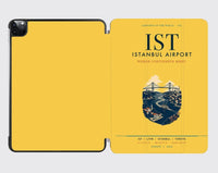 Thumbnail for Istanbul Airport (IST) design on yellow ipad tablet case