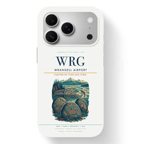 Thumbnail for Wrangell Airport (WRG) design on white iPhone 17 Pro MagSafe case