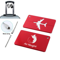 Thumbnail for Air Niugini Airlines Aluminum Luggage tag in red