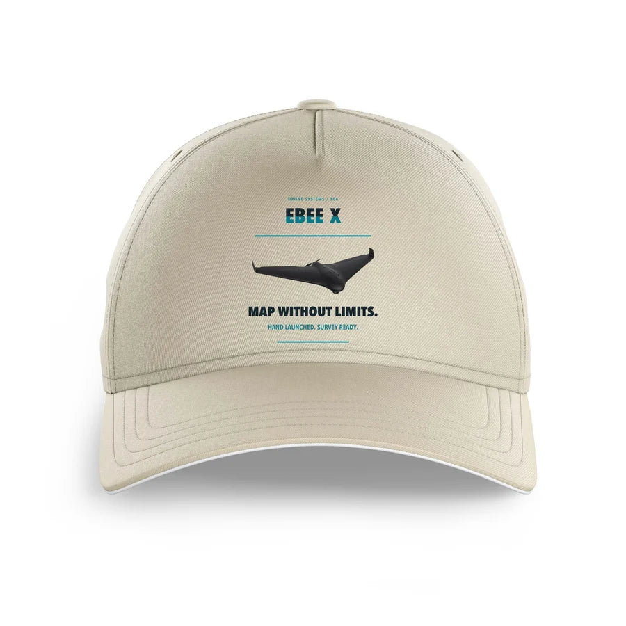 AgEagle eBee X design on beige printed hat