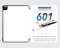 Thumbnail for Bombardier Challenger 601 design on white ipad tablet case