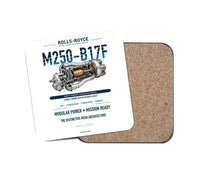 Thumbnail for M250-B17F design on white 1 piece coaster