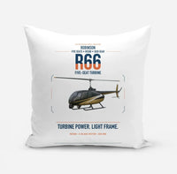 Thumbnail for Robinson R66 design on white pillow