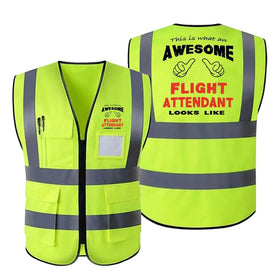 Flight Attendant Reflective Vests