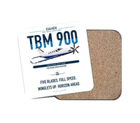 Thumbnail for Daher TBM 900 design on white 1 piece coaster