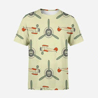 Thumbnail for Old Airplane Printed 3D T 3D T-Shirt - view 2