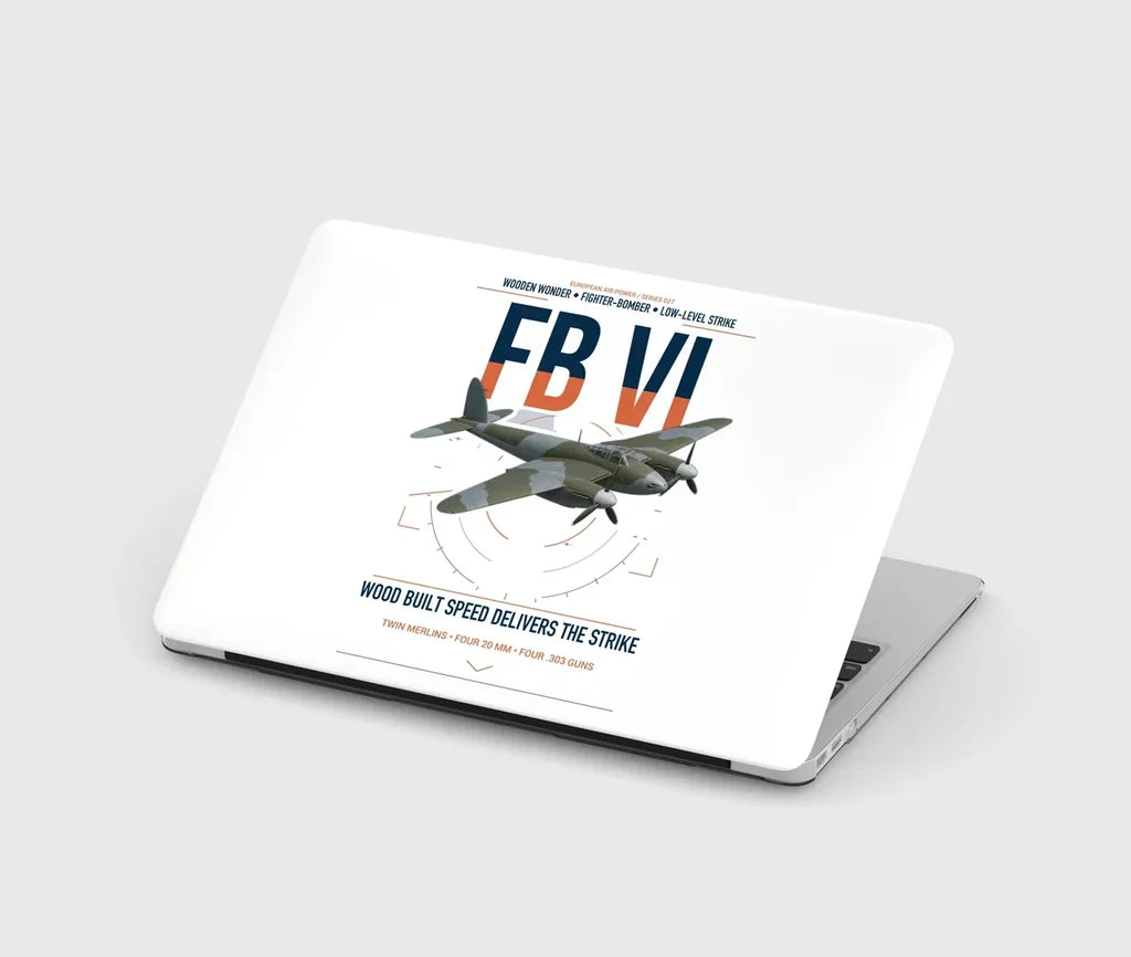 de Havilland Mosquito FB VI design on white MacBook case