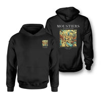 Thumbnail for MOUSTIERS - Poster - Double-Side Hoodie - Black