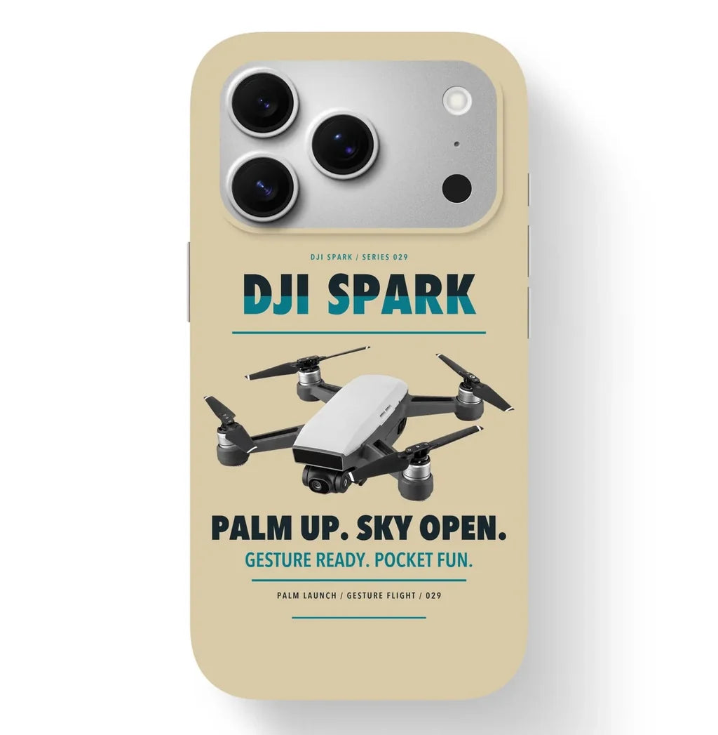 DJI Spark Case design on beige iphone case