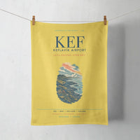 Thumbnail for Keflavík Airport (KEF) design on yellow towel