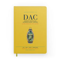 Thumbnail for Hazrat Shahjalal International Airport Dhaka (DAC) design on yellow notebook