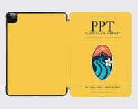 Thumbnail for Tahiti Faa'a Airport (PPT) design on yellow ipad tablet case