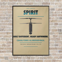 Thumbnail for Ascent AeroSystems Spirit vertical canvas print - framed - beige background