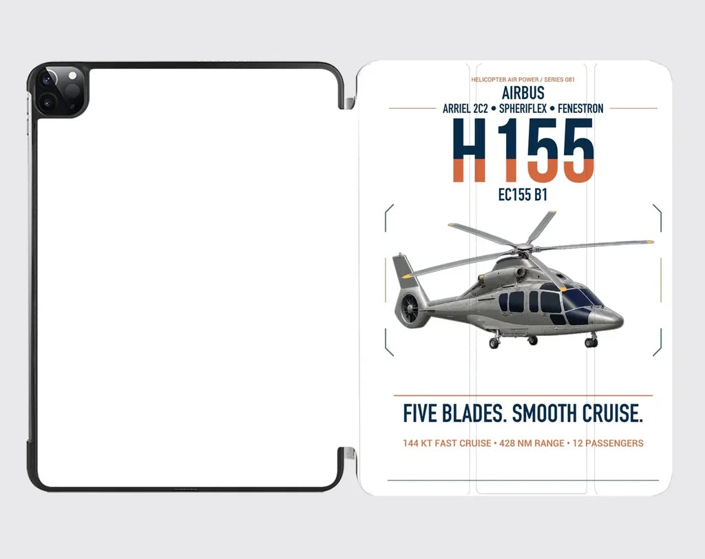 Airbus H155 EC155 B1 design on white ipad tablet case