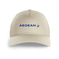 Thumbnail for Aegean Airlines logo printed on beige cap