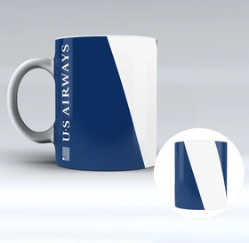 Tunisair Designed Ceramic White Mugs