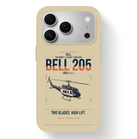 Thumbnail for Bell 205A-1++ design on beige magsafe iphone case, for iPhone 17 Pro