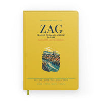 Thumbnail for Franjo Tuđman Airport Zagreb (ZAG) design on yellow notebook
