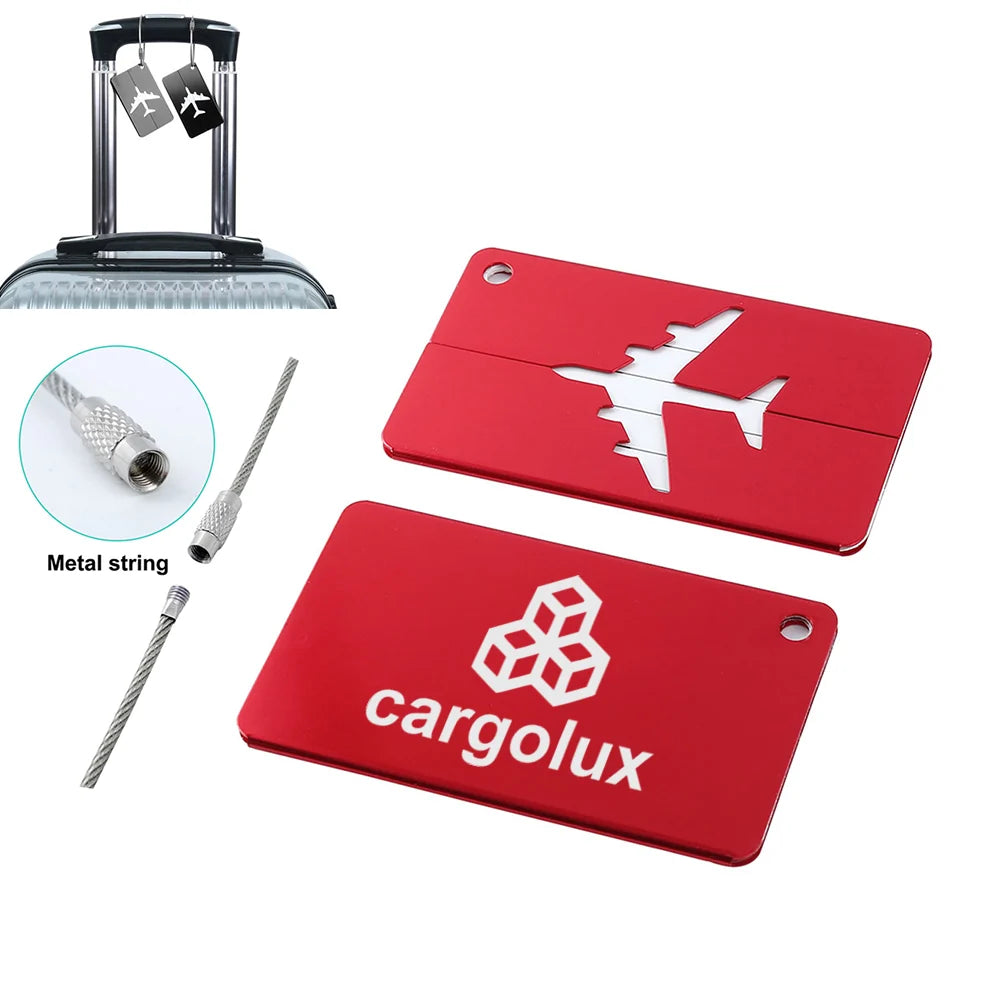 Cargolux Aluminum Luggage tag in red