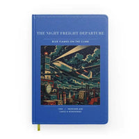 Thumbnail for VINTAGE G4248 - The Night Freight Departure - Designed Notebooks design on blue