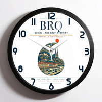 Thumbnail for Brno - Turany Airport BRQ Wall-Clock Framed - White