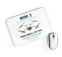 Thumbnail for DJI Mini 3 design on white rectangle mouse pad