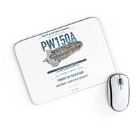 Thumbnail for PW150A design on white rectangle mouse pad