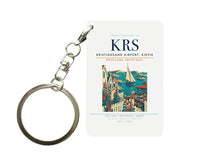 Thumbnail for Kristiansand Airport, Kjevik (KRS) design on white key chain