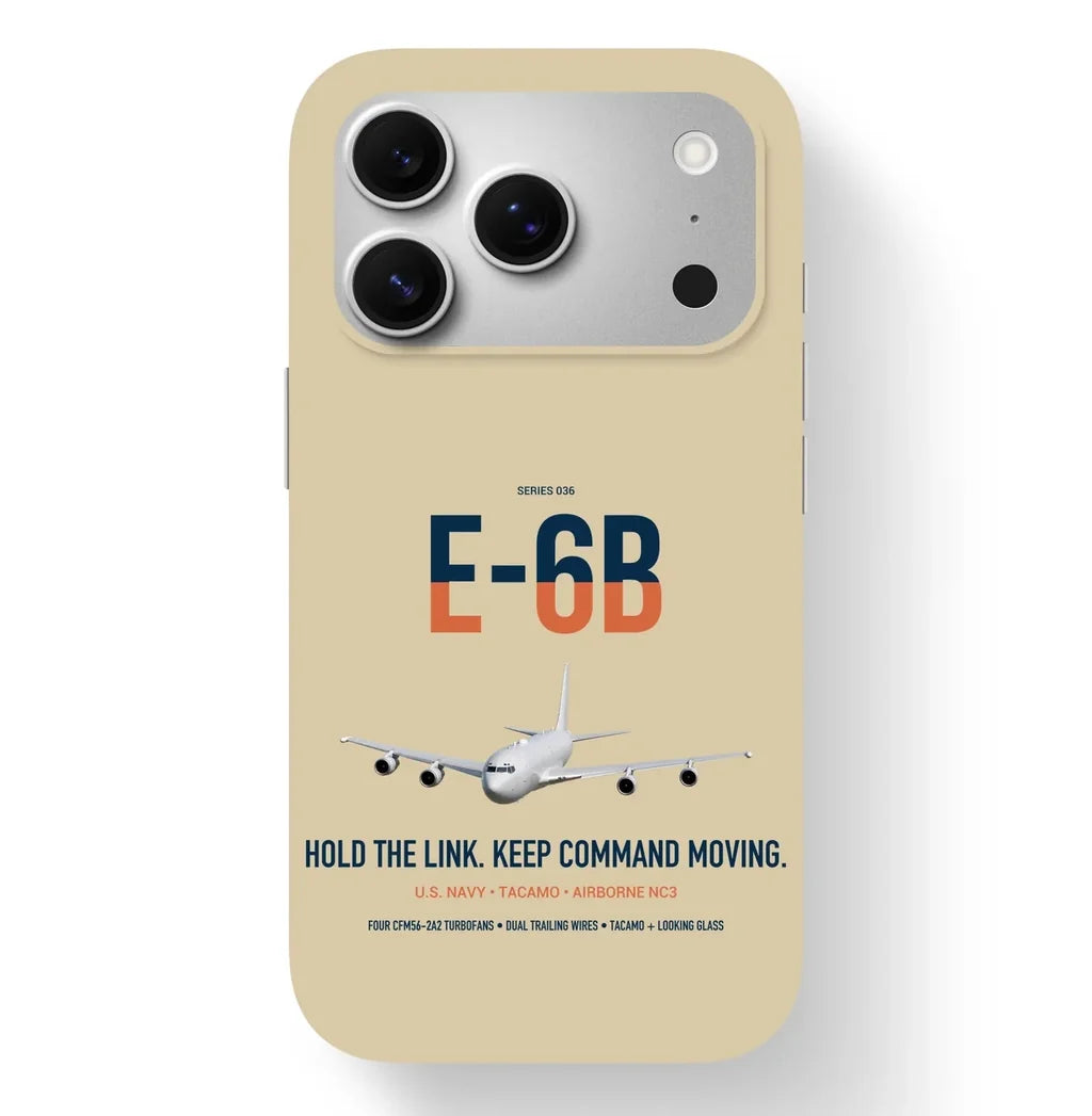 E-6B Mercury design on beige magsafe iphone case, for iPhone 17 Pro