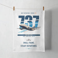 Thumbnail for Boeing 737-500 Classic design on white towel