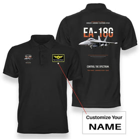 EA-18G Growler Control The Spectrum Premium Polo T-Shirts