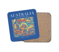 Thumbnail for AUSTRALIA - Poster - Coaster - Blue