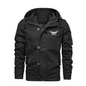 Drone Silhouette Cotton Jackets