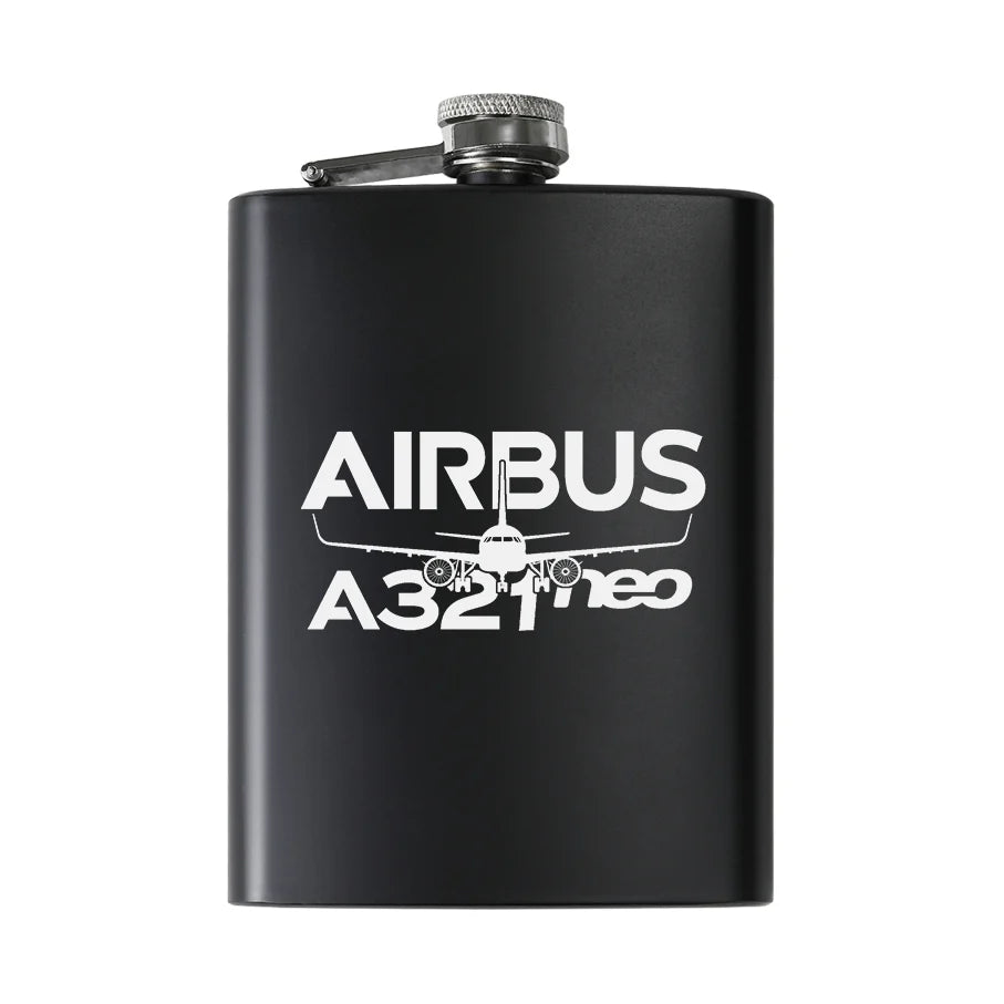 Customisable Airbus A321 Hip Flask - view 2