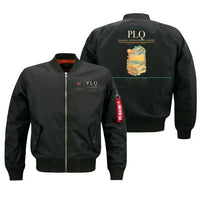 Thumbnail for Palanga International Airport (PLQ) design on black bomber jacket