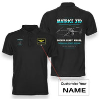 Thumbnail for DJI Matrice 3TD design on black polo with custom name badge