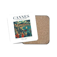 Thumbnail for CANNES - Poster - Coaster - White