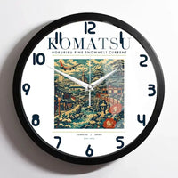 Thumbnail for KOMATSU - Poster - Wall Clock Framed - White