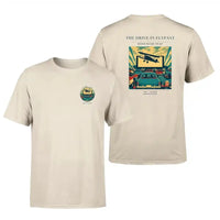 Thumbnail for VINTAGE G4397 - The Drive-In Flypast - Double-Side T-Shirt design on beige double side t shirt
