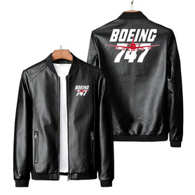 Amazing Boeing 747 PU Leather Jackets