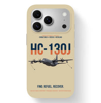 Thumbnail for HC-130J COMBAT KING II design on beige magsafe iphone case, for iPhone 17 Pro