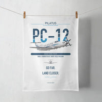 Thumbnail for Pilatus PC-12 PRO design on white towel