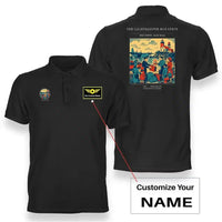 Thumbnail for VINTAGE G4418 - The Lightkeeper Rotation - Double-Side Polo T-Shirt design on black+name